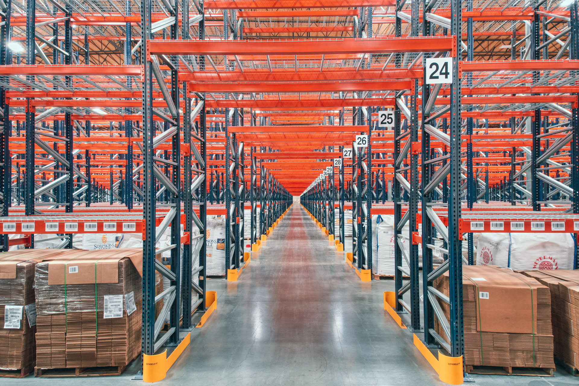 Industrial pallet racking installation in Jacksonville warehouse